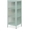 Produktbild: Furn.Design Vitrine Metall Mintgrün 40 x 102 cm 1-türig 3 Fächer Maram