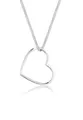 Produktbild: Elli Kette mit Anhänger Herz Anhänger Liebe Cut Out Schmuck Geschenk 925 Silber, Herz