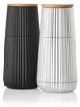 Produktbild: AdHoc Set Pfeffer- und Salzmühle Scape, black&silver, CeraCut® Ceramic Mahlwerk, Kunststoff / Eichenholz
