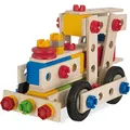 Produktbild: Eichhorn/Heros 100039027 - Constructor groÃe Lok, 100-teilig - Holz-Konstruktionsset - 4 Verschiedene Modelvarianten baubar - Made in Germany