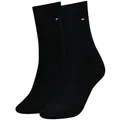 Produktbild: TOMMY HILFIGER Damen Socken, Classic, Strümpfe, einfarbig, Vorteilspack Schwarz 39-42 12er Pack (6 x 2P)