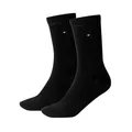 Produktbild: TOMMY HILFIGER Damensocken Doppelpack schwarz Größe 39-42