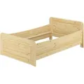 Produktbild: Erst-Holz Extra Hohes Bett 120 x 220 Überlänge Kiefer Massiv ohne Rost Modell 42