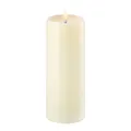 Produktbild: Uyuni Piffany Copenhagen Lighting Pillar LED Kerze tiefer Docht 7,8 x 20 cm Echtwachs Ivory - 6 Stunden Timerfunktion - Keine Brandgefahr, Keine Rußbildung und kein Geruch'