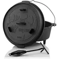 Produktbild: Dutch Oven DO6F, 7,3 l Forest Gusseisen Kochtopf, Gusstopf - Bbq-toro