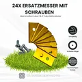 Produktbild: 24x Ersatzmesser mit Schrauben - Mammotion Luba & Yuka Mähroboter Klingen