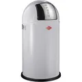 Produktbild: Wesco Mülleimer Pushboy, cool grey, aus Metall, 50 Liter