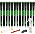 Produktbild: SAPLIZE Golfgriffe 13er-Set mit komplettem Regripping-Kit, Midsize, Golfschlägergriffe aus Gummi, Grün