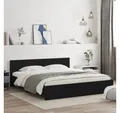 Produktbild: furnicato Bettgestell mit Kopfteil Schwarz 160x200 cm