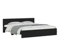 Produktbild: furnicato Bettgestell mit Kopfteil Schwarz 160x200 cm (1-tlg)