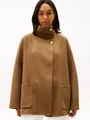 Produktbild: Tommy Hilfiger Kurzmantel DF WOOL GB FUNNEL NK COAT mit Wolle