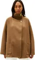 Produktbild: Tommy Hilfiger Damen Df Wool Gb Funnel Nk Coat Ww0Ww47758 Andere Mäntel, Khaki (Nordic Taupe), L