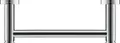 Produktbild: Duravit D-Code Wannengriff, wandhängend, chrom, 0099141000
