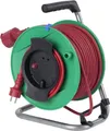 Produktbild: AS Schwabe 12236 Kabeltrommel 25.00m Rot Schutzkontakt-Gummi-Stecker