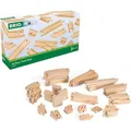 Produktbild: BRIO Spielzeugeisenbahn-Zubehör World 33772, Großes Schienensortiment, Holz, 50-teilig