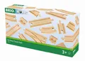 Produktbild: BRIO World 33772 Großes Schienensortiment 50 Teile - Schienen Set für die...