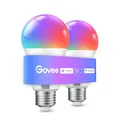 Produktbild: Govee Smart Glühbirne E27, WLAN LED Lampe RGBWW kompatibel mit Matter, Alexa und Google Assistant, dimmbare mit 16 Millionen DIY-Farben, 800LM, 54 Szenen, Smart Home Alexa Zubehör, 2 Stück