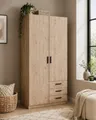 Produktbild: INOSIGN Kleiderschrank Sprint, viel Stauraum, robuste Qualität, 3 Breiten 98, 147, 195 cm Mit Einlegeböden & Stange, in mehreren Varianten erhältlich