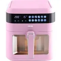 Produktbild: DMS 7 Liter Heißluftfritteuse Fritteuse 10 Programme Display & Timer rosa 1600W - Himmelblau