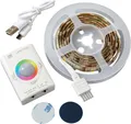 Produktbild: Aufladbarer LED Streifen Farbwechsel 100cm Bewegungsmelder Innenbereich Schrankleuchte 1100mAh RGB