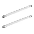 Produktbild: 2x Fensterdurchführung Sat TV Antennen Flach Kabel Verbinder Fenster 4K F-Buchse