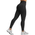 Produktbild: Smilodox Leggings Yune, Scrunch & Batik Optik mit Seamless Naht und Kontur, Fitness Hose elastisch, Blickdicht, komfortabel & stylisch, Gym Yoga Pilates schwarz XS