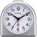 Produktbild: Technoline Geneva SD - Wecker - analog - Quarzwecker - leuchtende Zeiger- silber