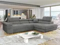 Produktbild: MIRJAN24 Ecksofa Torezio, mit Bettkasten und Schlaffunktion, Einstellbare Kopfstützen, 274x203x70-90 cm