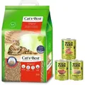 Produktbild: Cat's Best Eco Plus Katzenstreu 20l / 8.6kg + WILD FARM Premium getreidefreies MIX 3x400g