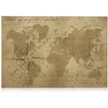 Produktbild: Navaris Magnettafel Memoboard, Antike Weltkarte, 60 x 40 cm, braun