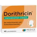 Produktbild: Dorithricin Halstabletten Classic 40 Lutschtabletten bei Halsschmerzen & Schluckbeschwerden - bekämpft Bakterien & Viren - Minzgeschmack - ab 2 J