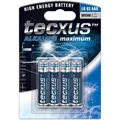 Produktbild: Tecxus Batterie LR 03 Alkali Micro AAA 1,5V hitze-und Kältebeständig 4er Blister