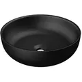 Produktbild: Steinberg Serie 440 Aufsatzwaschtisch, rund, 400x400x130mm, SOLIDSurface, ohne Hahnloch, ohne Überlauf, 4406115S, Farbe: Mattschwarz