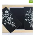 Produktbild: Chefware 2er-Set: Herdabdeckplatten in Schwarz - (L)52 x (B)30 cm