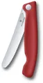 Produktbild: Victorinox Faltbares Gemüsemesser Wellenschliff - rot - Größe 11 cm 67831FC1
