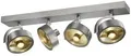Produktbild: SLV KALU Indoor Wand- und Deckenaufbauleuchte, quad, QPAR111, aluminium gebürstet, 4x75W (1002025)