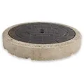 Produktbild: Kombi-Schachtabdeckung rund DN400 Beton und Guss B 125 ohne Lüftung