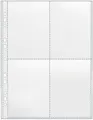 Produktbild: VELOFLEX Prospekthülle Sammelhüllen A4 120my glasklar für 4 x A6 hoch (100 Stück)