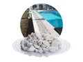 Produktbild: SCHICKER MINERAL Marmor Ziersplitt (16-32 mm, 25 kg, Weiß)