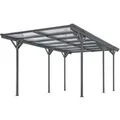 Produktbild: Juskys Carport mit Flachdach 5x3 m Dunkelgrau