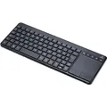 Produktbild: Renkforce MT-1006 Funk Tastatur, Touchpad Deutsch, QWERTZ Schwarz Integriertes Touchpad, Maustasten, Multimediatasten - Schwarz