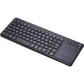 Produktbild: Renkforce MT-1006 Funk Tastatur, Touchpad Deutsch, QWERTZ Schwarz Integriertes Touchpad, Maustasten, Multimediatasten