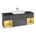 Produktbild: V&B Waschtischunterschrank Finion 160x60, Pl b m, Rg gol m Lac, Anthrac. m