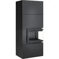 Produktbild: Kratki Kaminofen Simple 8 - 2-seitig rechts | Bausatz schwarz | 8 kW