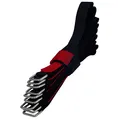 Produktbild: Lumonic 10x Klettbinder 300x20mm normal Schwarz Rot - Wiederverwendbare Kabelbinder aus Klettband - Zum Befestigen oder Kabelmanagement