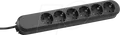 Produktbild: BACH 381.148K - Steckdosenleiste SMART, 6-fach, Typ F - CEE 7/3, schwarz