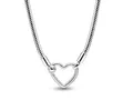Produktbild: Pandora 393377C00-45 Schlangenkette mit Herz-Verschluss - Sterling Silber - 45 cm