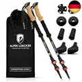 Produktbild: Teleskop Wanderstöcke Aluminium mit Korkgriff I Leichte Nordic Walking Stöcke Da
