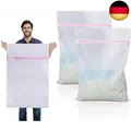 Produktbild: 2 Stück Wäschenetz Groß, überdimensioniert Wäschebeutel 60 x 90 cm, XXL, Wäsc
