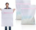 Produktbild: 2 Stück Wa¨schenetz Wäschebeutel Vorhänge Mäntel Gardinen Jacken Groß 60 x 90 cm